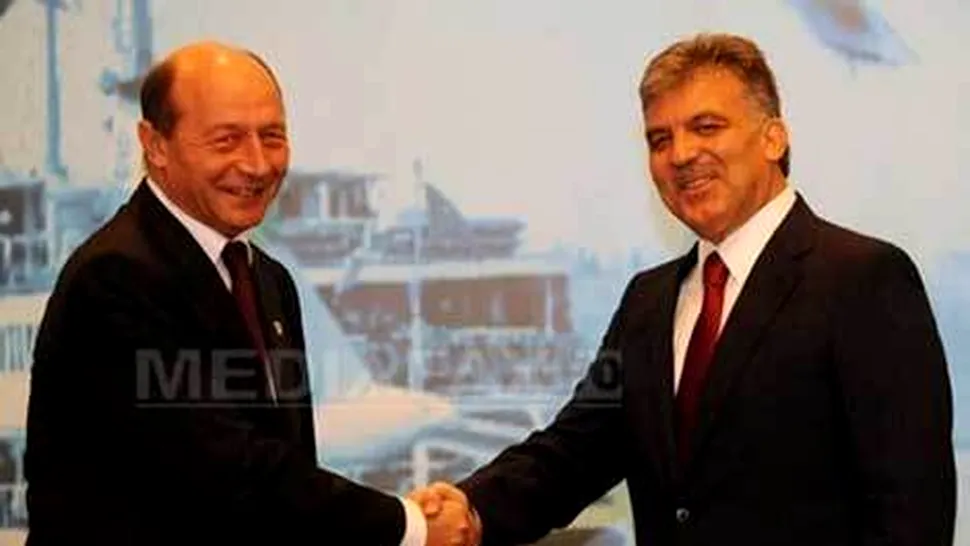 Presedintii Romaniei si Turciei vor semna o Declaratie de parteneriat strategic