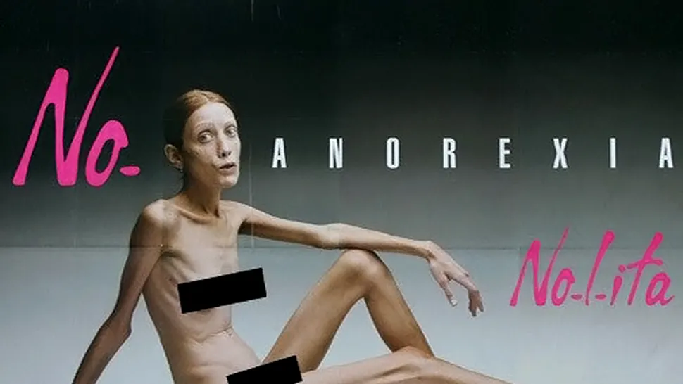 Modelul anorexic Isabelle Caro a murit, la 28 de ani (Poze)