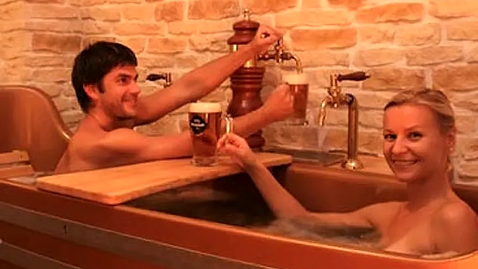 Bucuria bărbaților: SPA cu bere, la un hotel din Cehia