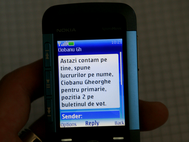 SMS electoral