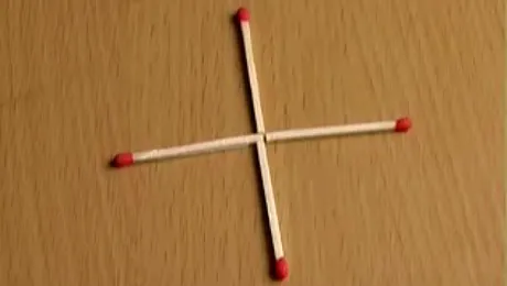 9 din 10 oameni nu ştiu răspunsul! Cum poţi forma un pătrat mutând un singur băţ de chibrit