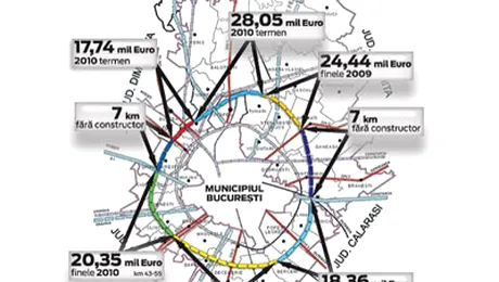 Cosmarul soferilor pe centura Bucurestiului mai dureaza
