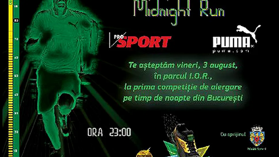 ProSport și PUMA organizează, în premieră, Bucharest FAAS Midnight Run