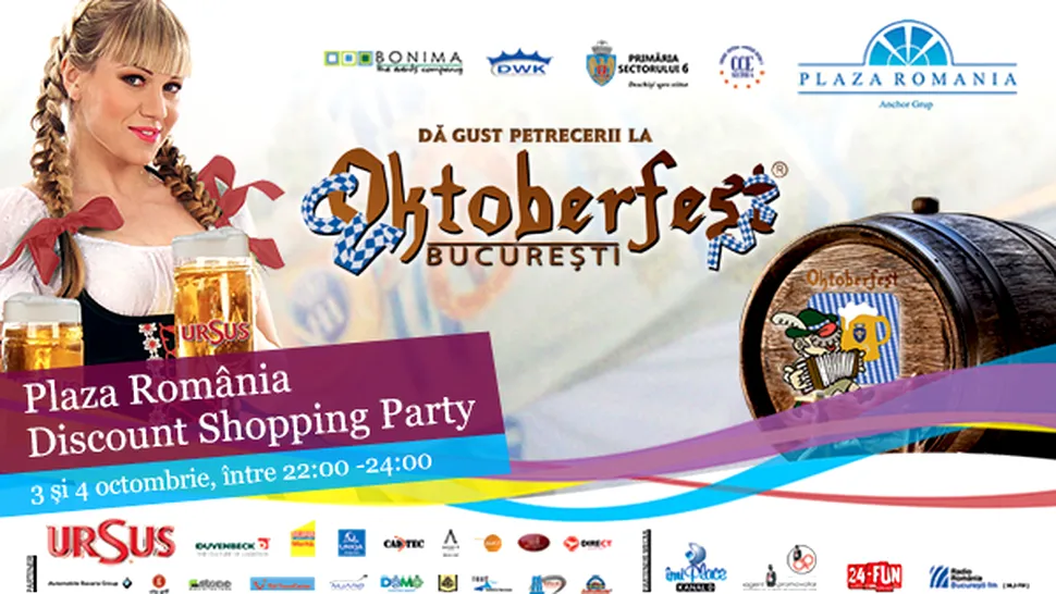 (P) Intră în spiritul Oktoberfest la Plaza România!