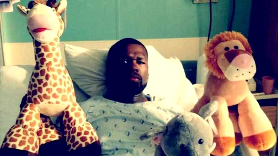 Rapper-ul 50 Cent, pe patul de spital (Poze)