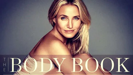 Cameron Diaz, aproape GOALĂ pe coperta cărţii sale