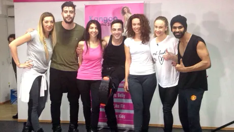 Speak, Sandra Izbaşa şi Petrişor Ruge, coregrafie pe ghete de kangoo jumps la  „Dansează printre stele”