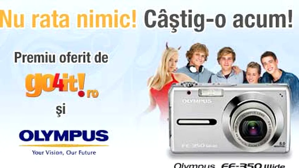 Go4it iti ofera o camera Olympus FE-350 wide!