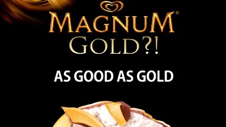 Magnum Gold, prima îngheţată aurie din lume