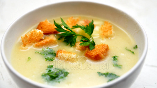 supa crema cu usturoi