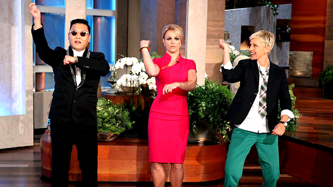 Psy, Spears, DeGeneres