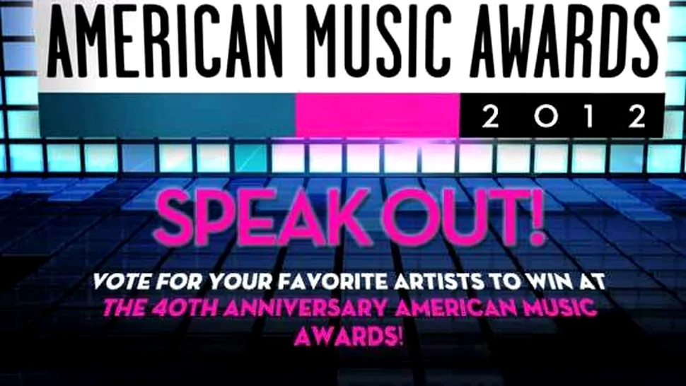 American Music Awards 2012: Lista de nominalizări