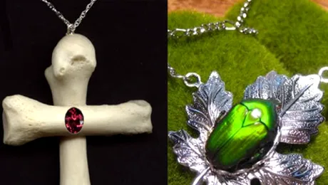 Bijuterii din oase umane si insecte adevarate (Poze)