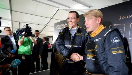 (P) Mika HÃ¤kkinen, demonstrație pentru promovarea consumului repsonsabil de alcool