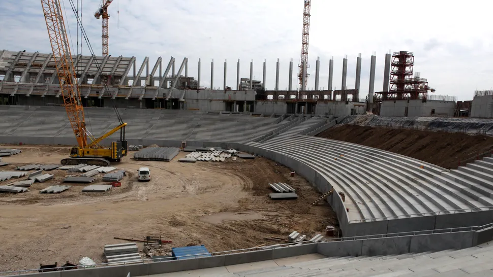 Vezi stadiul in care se afla lucrarile la noul Stadion National Lia Manoliu (Poze)