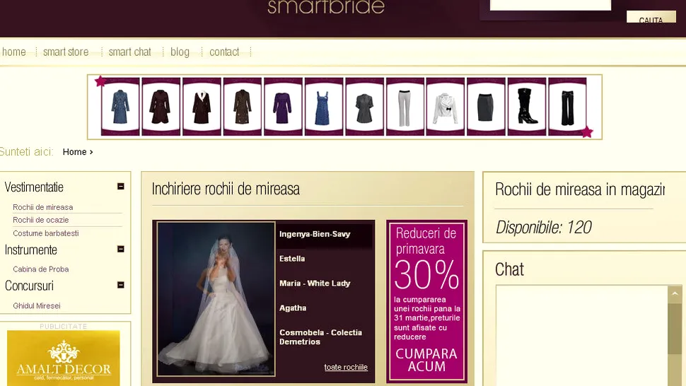 (P) S-a lansat cel mai mare magazin online cu rochii de mireasa din Romania: Smartbride.ro!