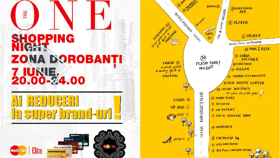 Revista The ONE organizează The ONE Shopping Night – Zona Dorobanţi