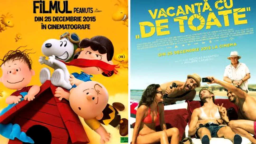 
Premierele săptămânii 25 - 31 decembrie la cinema: Snoopy şi vacanţă în stil franţuzesc
