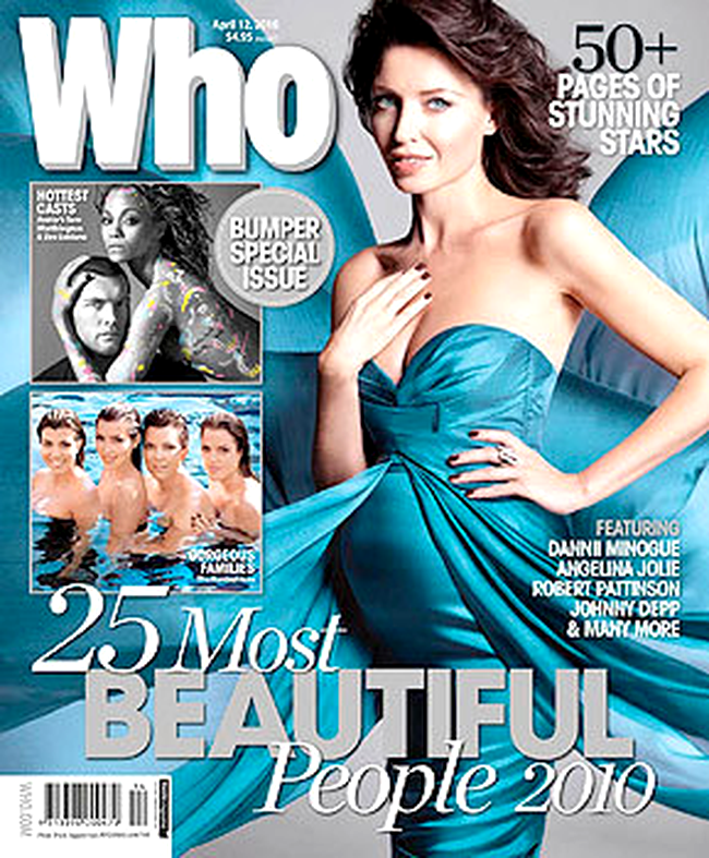 Danii Minogue pe coperta revistei Who