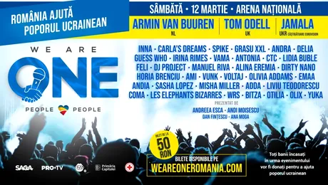 We Are One: ENEX, cea mai importantă asociație a radiodifuzorilor comerciali din lume, va transmite concertul caritabil