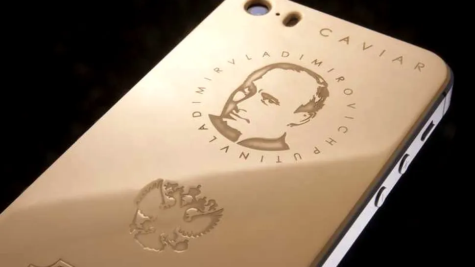 IPhone-uri patriotice: din aur și cu chipul lui Putin gravat pe spate