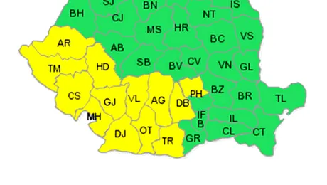 Vremea Apropo.ro: Instabilitate, vijelii, ploi și grindină