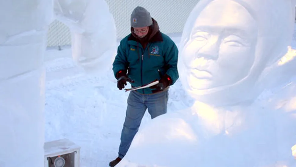 Până la căte grade poți realiza sculpturi în gheață?