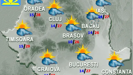 Vremea.Apropo.ro: Toamnă în toată regula, de joi