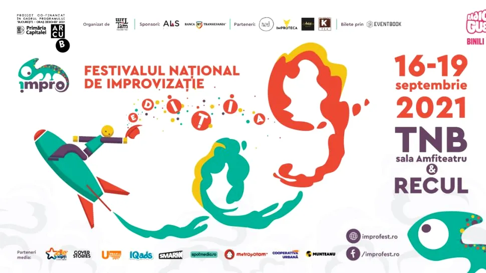 Festivalul Național de Improvizație va avea loc între 16 - 19 septembrie, la București