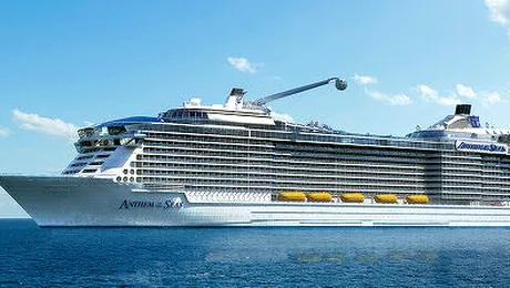 Cum poţi face sport în mijlocul mării. Al treilea vas de croazieră ca mărime din lume, Anthem of the Seas, are o sală de sport multifuncţională, o pistă de atletism şi bazine de înot. Rolul roboţilor pe vas