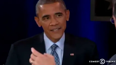 Barack Obama,umorist la un talkshow (VIDEO)