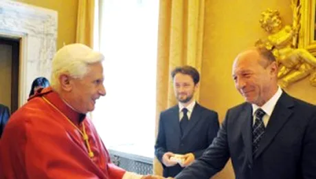 Basescu a fost acasa la Papa