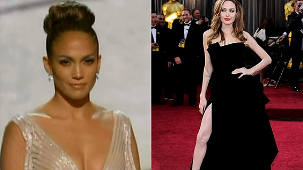 Coapsa Angelinei Jolie şi sfârcul lui J.Lo, vedete la Oscar