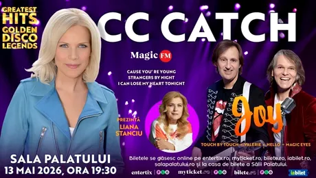 Golden Disco Legends la Sala Palatului – CC Catch și Joy readuc epoca de aur a euro-disco