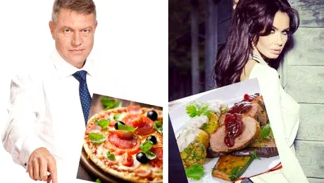Ai gusta o felie din pizza Iohannis, prăjitura Santa Klaus sau raţă Oana Zăvoranu? Preparate cu aromă de vedete