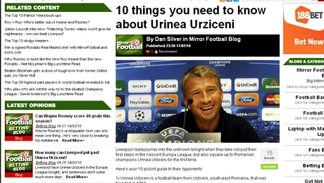 Gest incredibil al tabloidului The Mirror: URINEA in loc de Unirea!