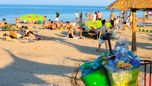 Pinguin maidanez, pe plaja in Eforie Nord :-))