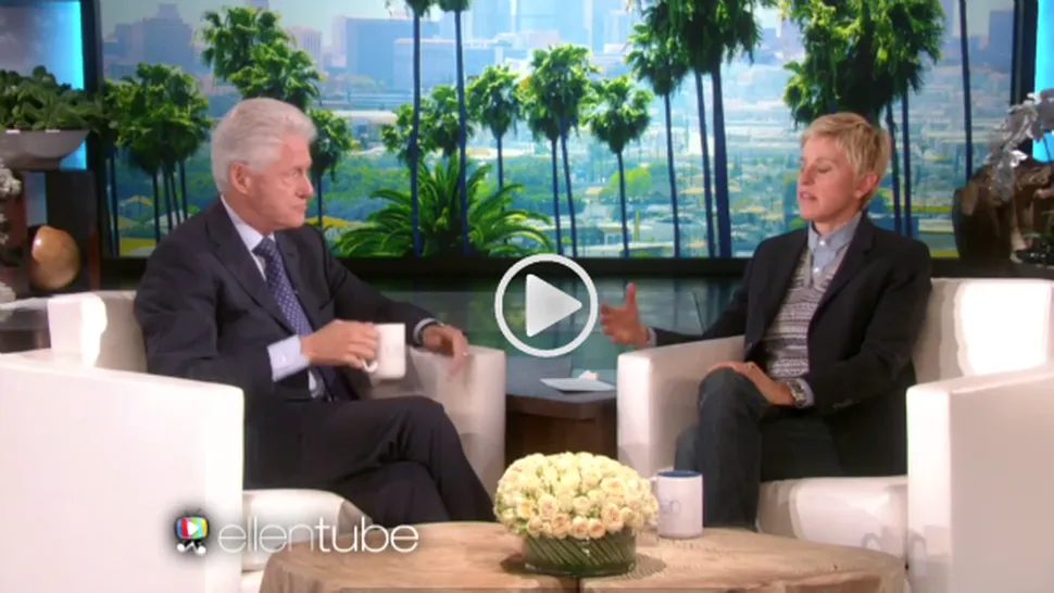 The Ellen Show: La ce seriale se uită fostul preşedinte american Bill Clinton? (video)