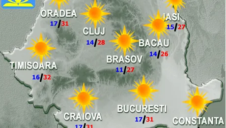 Vremea Apropo.ro: Se intoarce canicula!