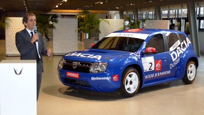 Alain Prost va pilota noul model Dacia Duster de 350 CP!