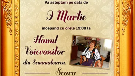9 Martie concert Veta Biriş la Hanul Voievozilor
