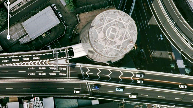 Gate Tower Building vazut de sus