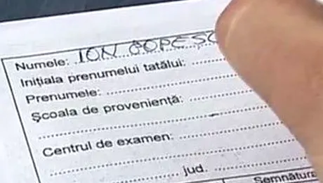 Perle de la BAC: 30 de elevi si eleve din aceeasi clasa se numesc Ion Popescu!