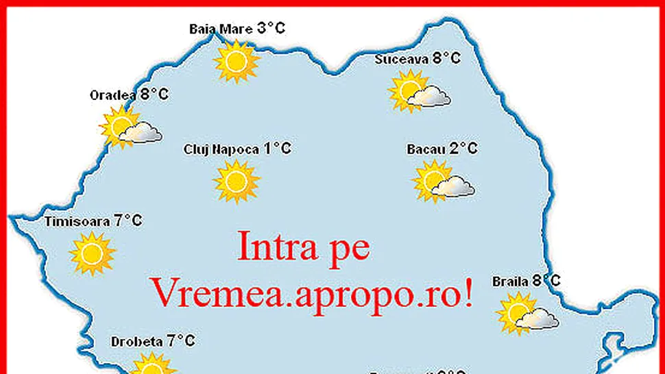 Vremea Apropo.ro este la fel de nehotarata si in acest week-end