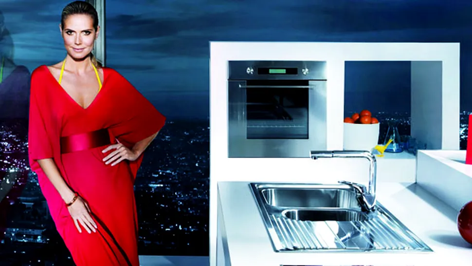 Heidi Klum, stil şi eleganţă... chiar şi la gătit!