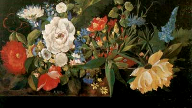 flori pictate de Adolf Hitler