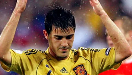 David Villa rateaza finala Euro 2008