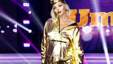 Mihai Bendeac şi Cheloo, intrigaţi de ţinuta Deliei la ”iUmor”: ”Arăţi ca o bomboană de brad”