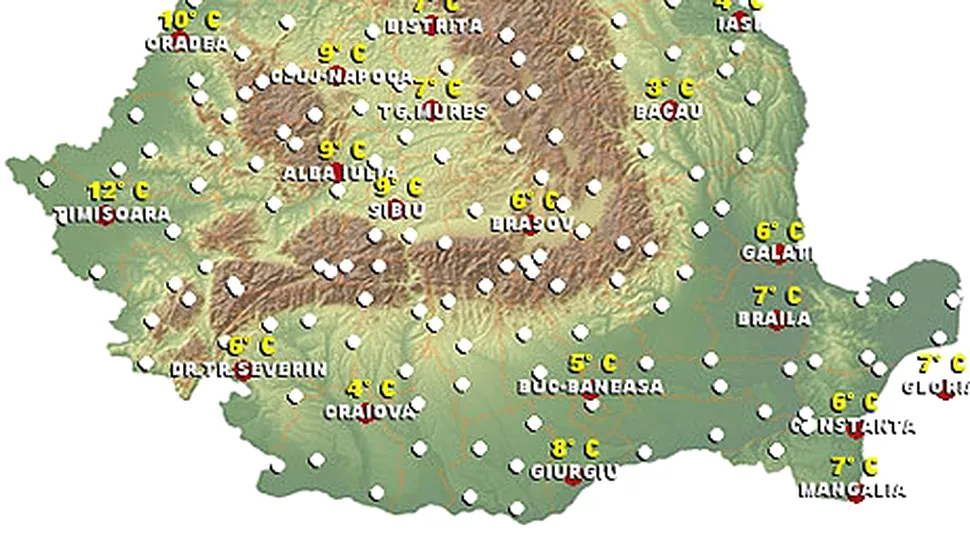 Vremea Apropo.ro: Frig si ploi, dar temperaturi normale pentru aceasta perioada