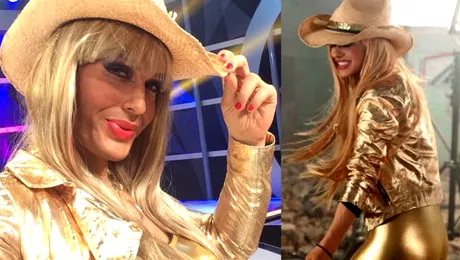 Jorge, din nou pe tocuri. Bonus: se sărută cu Aurelian Temişan!